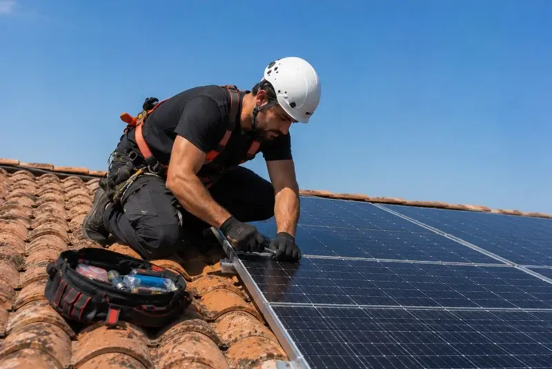 Maintenance et monitoring de panneaux solaires à la Vernarède